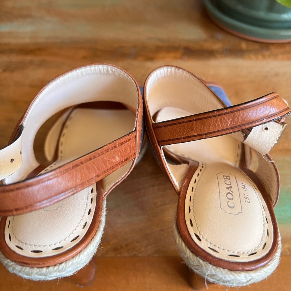 👠 🚨 Coach Denim Espadrille Heels | Size 6 🚨 - Picture 7 of 10